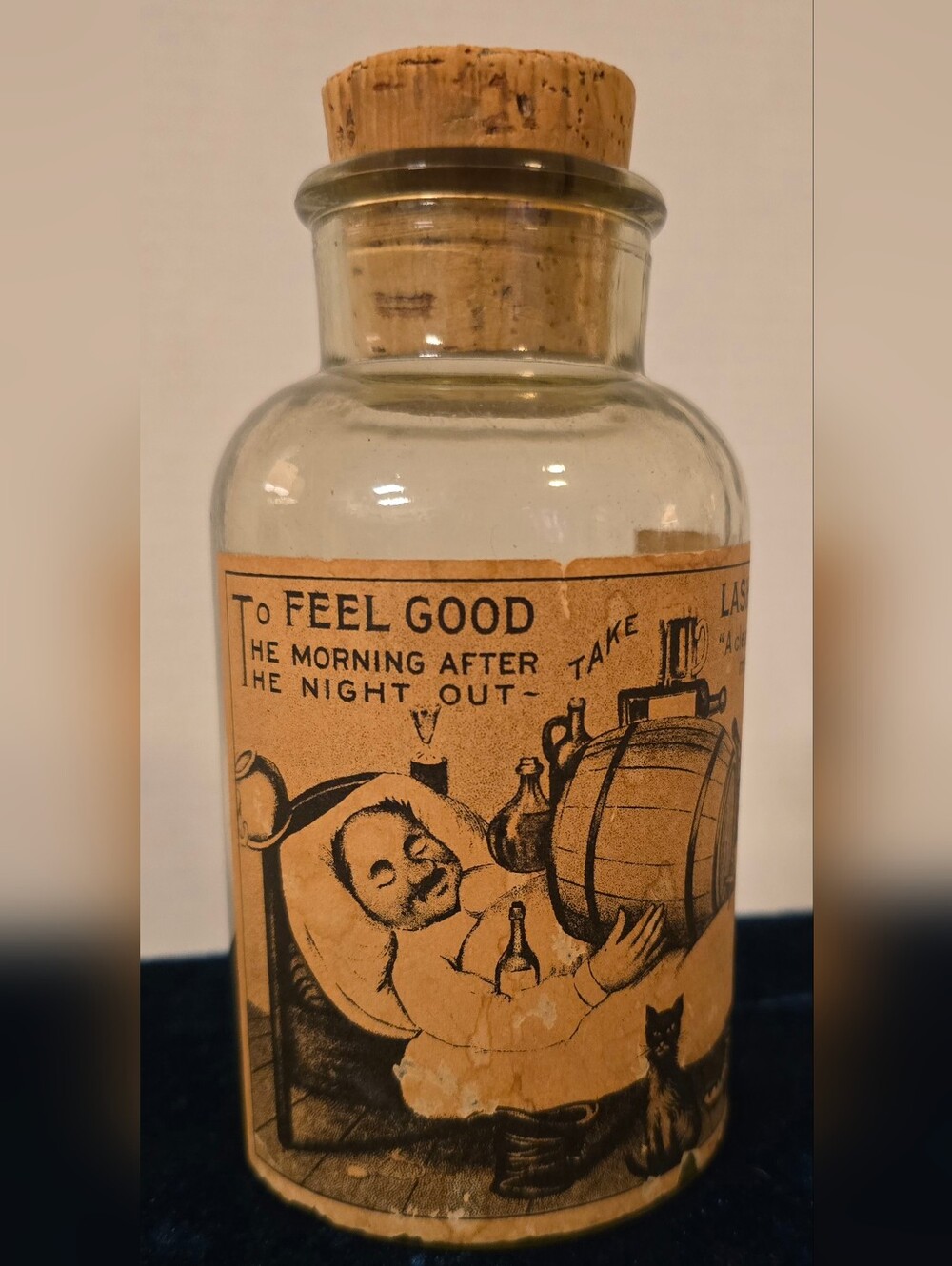Vintage T.C. Wheaton Glass Apothecary Jar Bottle – Lash's Bitters Novelty Label